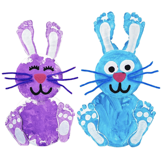 Easter Weekend - Paper Plate & Footprint Easter Bunny